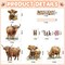 Highland Cow Classroom Decor Bulletin Board Set – "Holy Cow, We Are a Smart Herd" Western Theme for Back-to-School – Includes Boho Flower Borders, Cutouts, and Classroom Wall Decorations